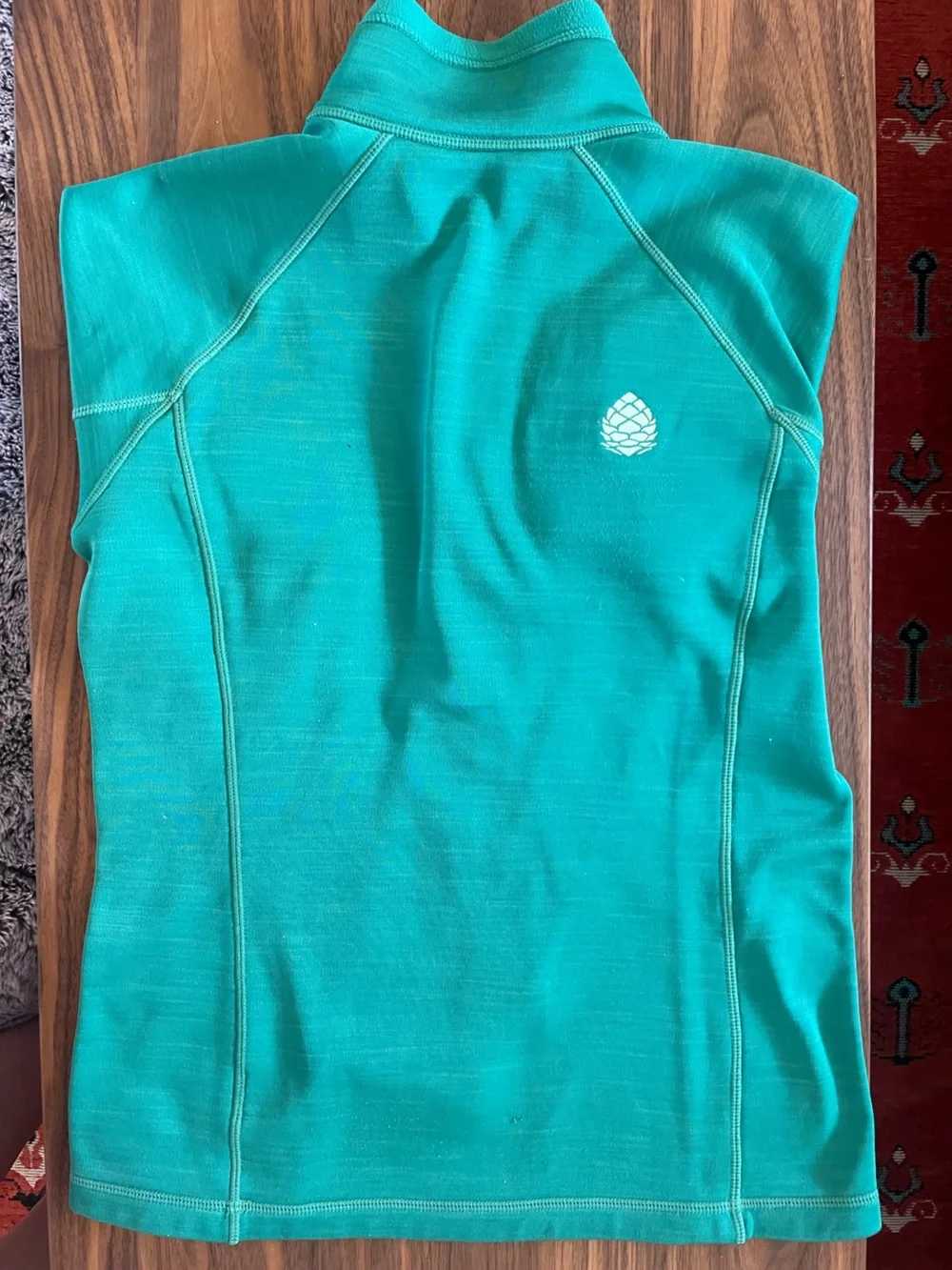 Stio Green Heather Fleece Quarter-Zip Pullover - Picture 2 of 6